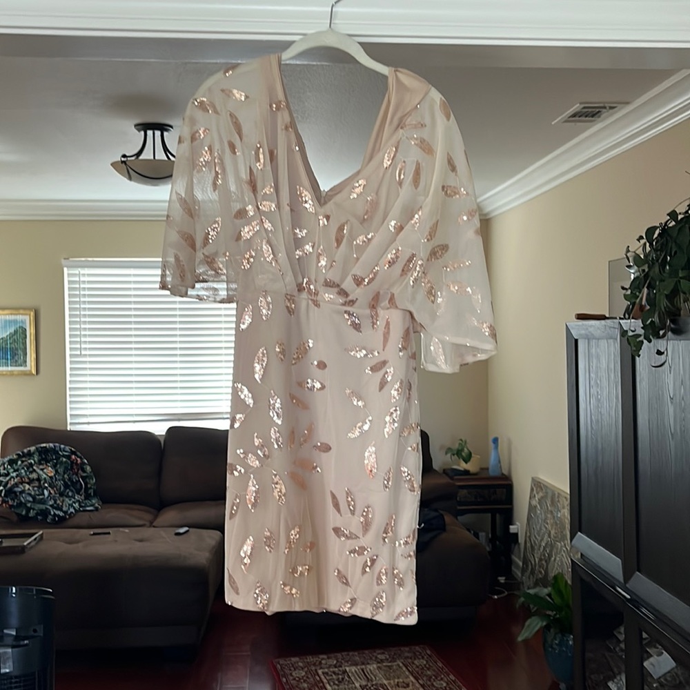 Glittery gold dress